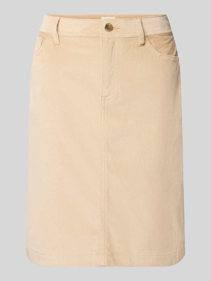 s.Oliver RED LABEL Uitlopende minirok in ribcordlook