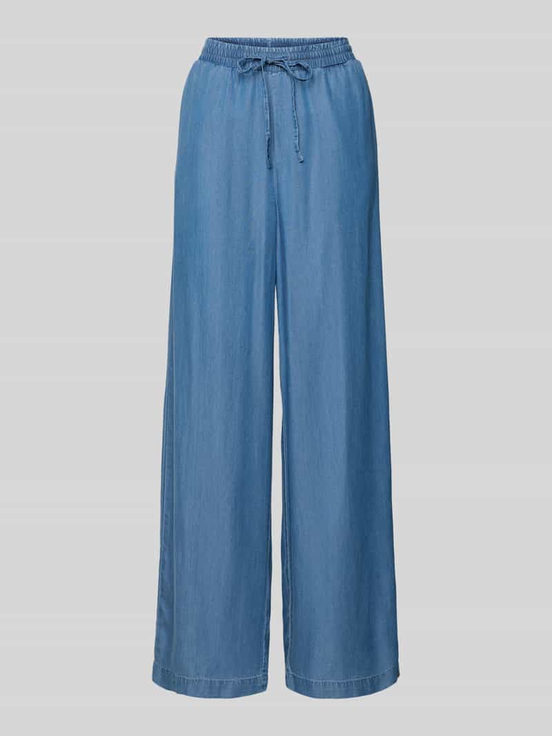 Vero Moda Regular fit wijde broek met tunnelkoord model 'BREE'