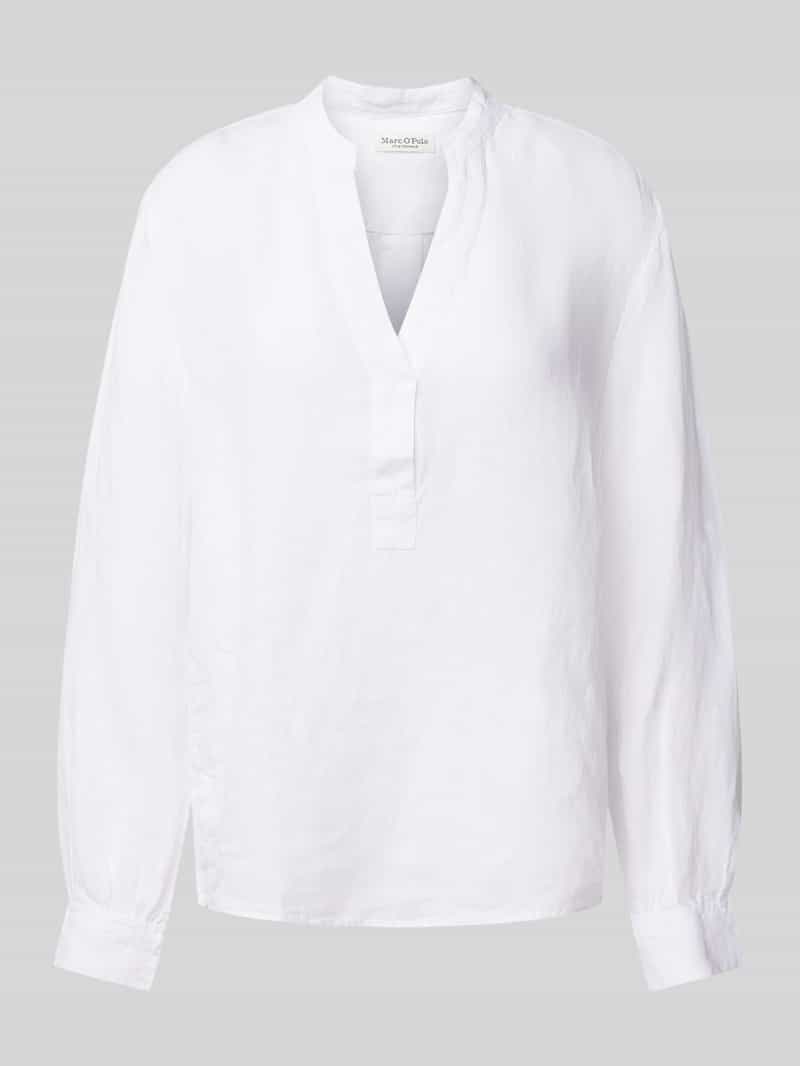 Marc O'Polo Comfort fit blouse met lange mouwen van puur linnen