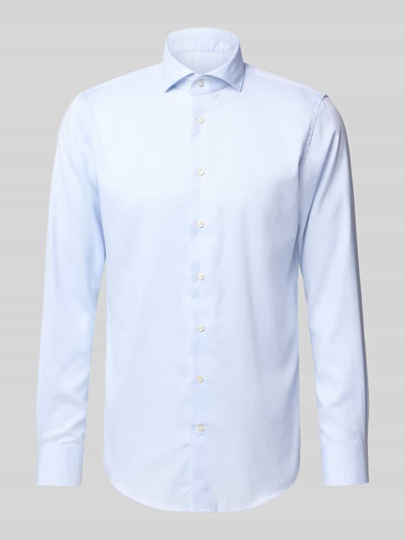 Profuomo Regular fit zakelijk overhemd met knoopsluiting