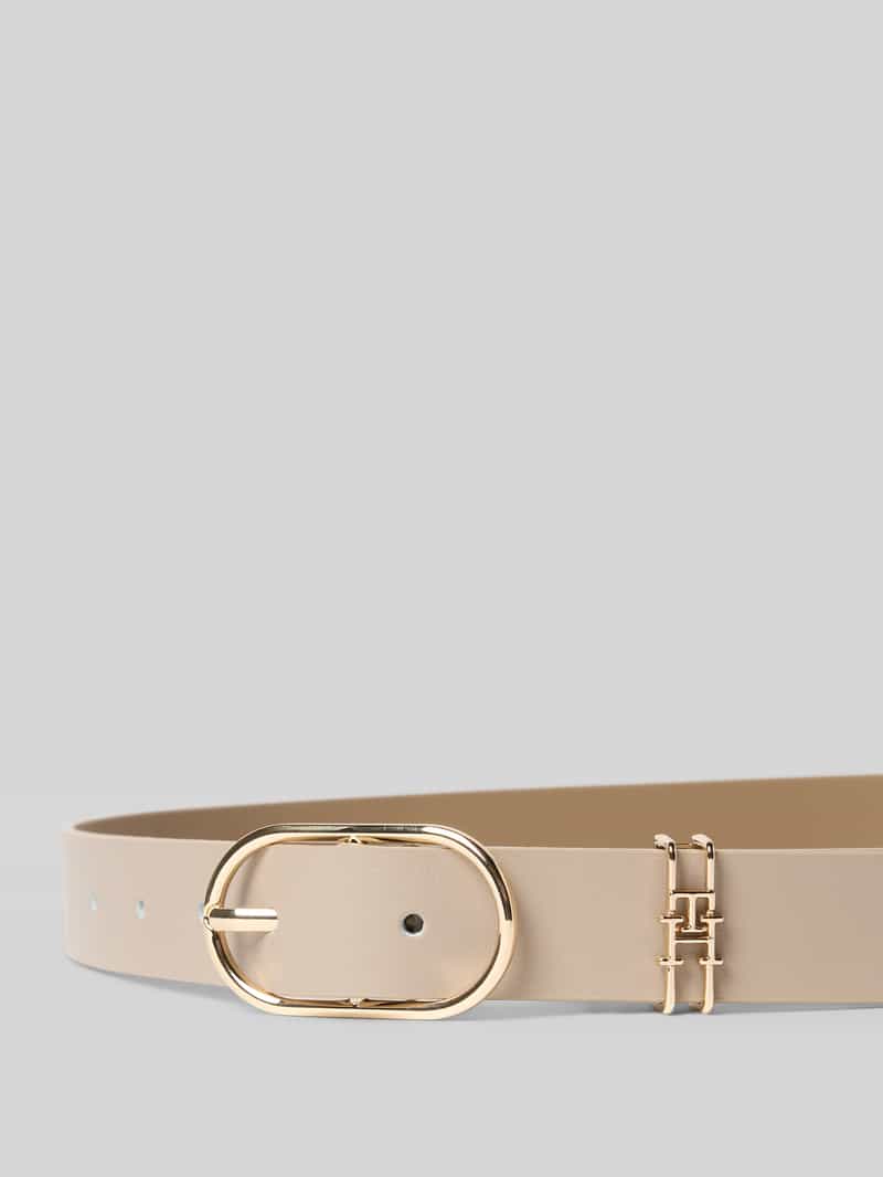 Tommy Hilfiger Leren riem met ovale gesp