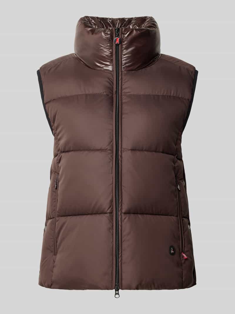 Frieda & Freddies Gewatteerd bodywarmer met opstaande kraag model 'NEW CISME'