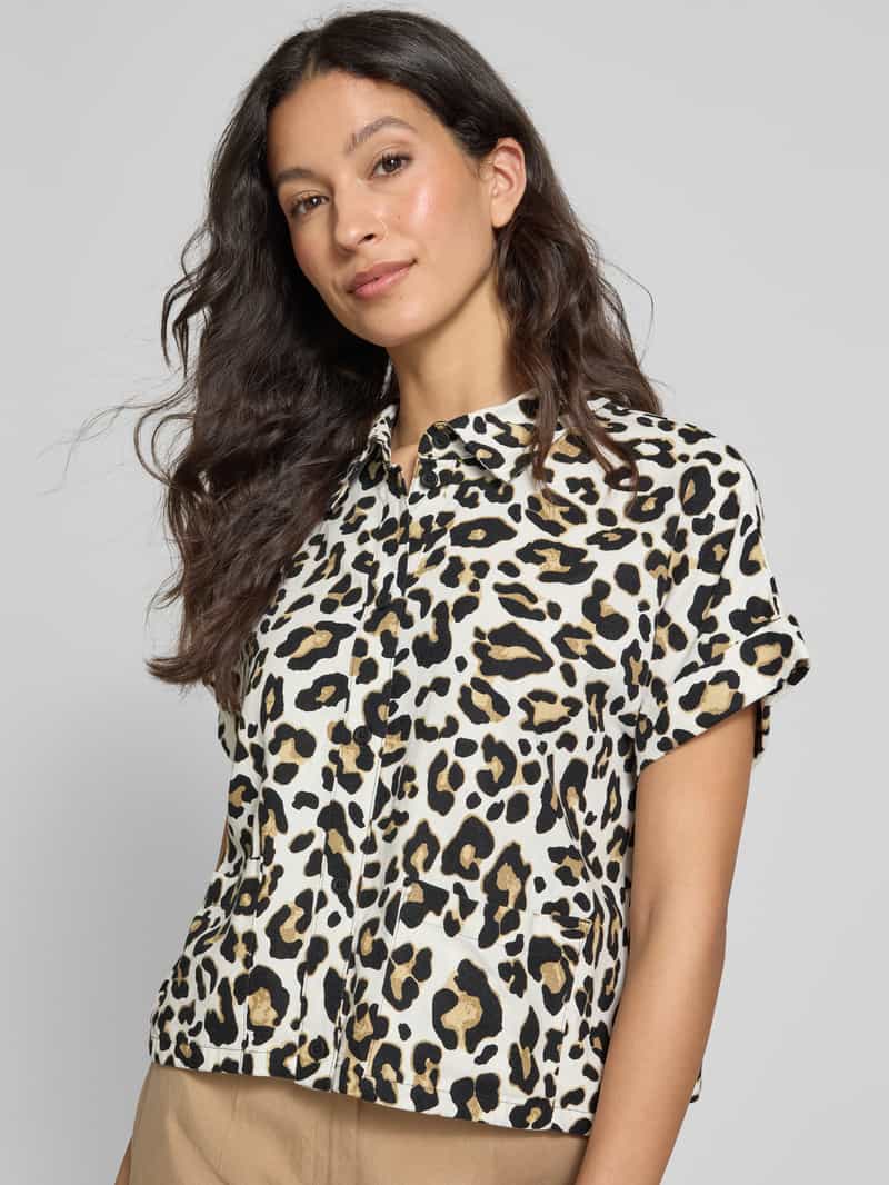 Betty Barclay Boxy fit blouse van een mix van linnen en viscose