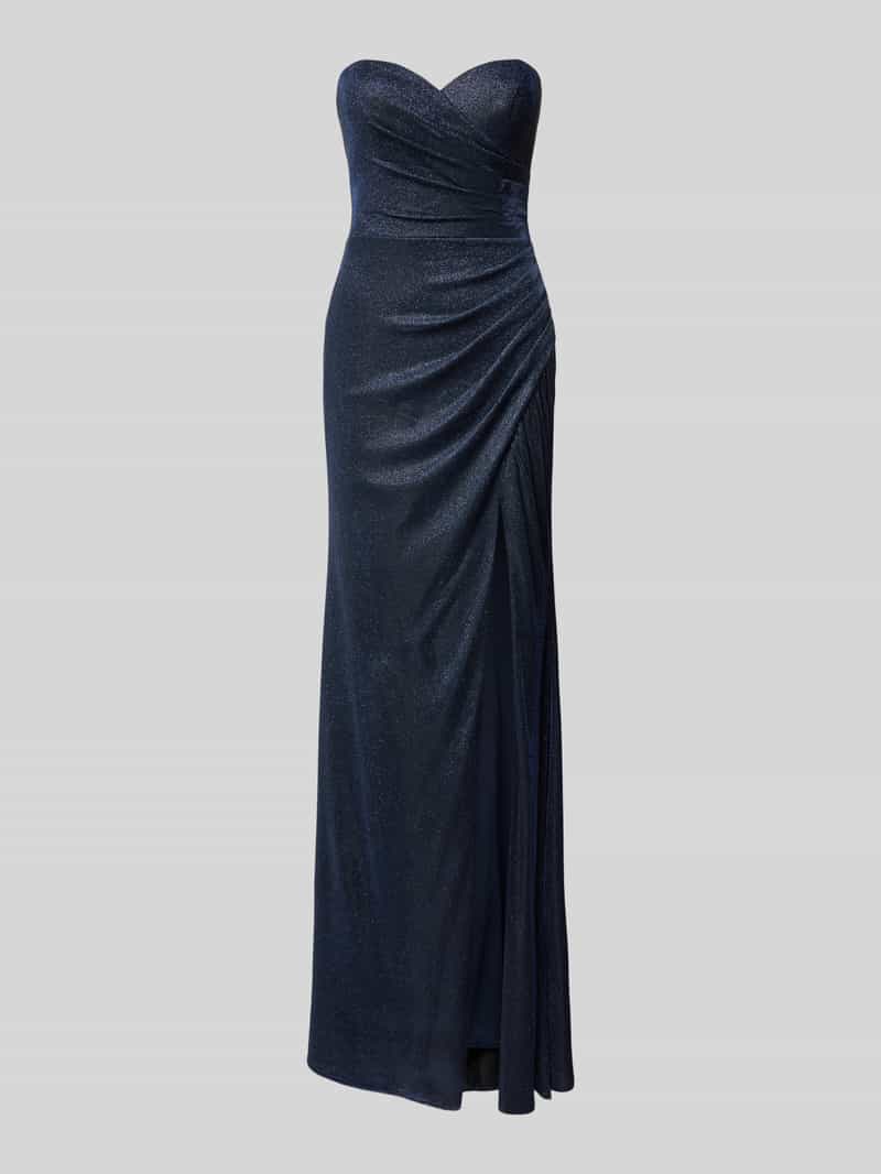 LUXUAR FASHION Avondjurk in off-shoulder-look met loopsplit