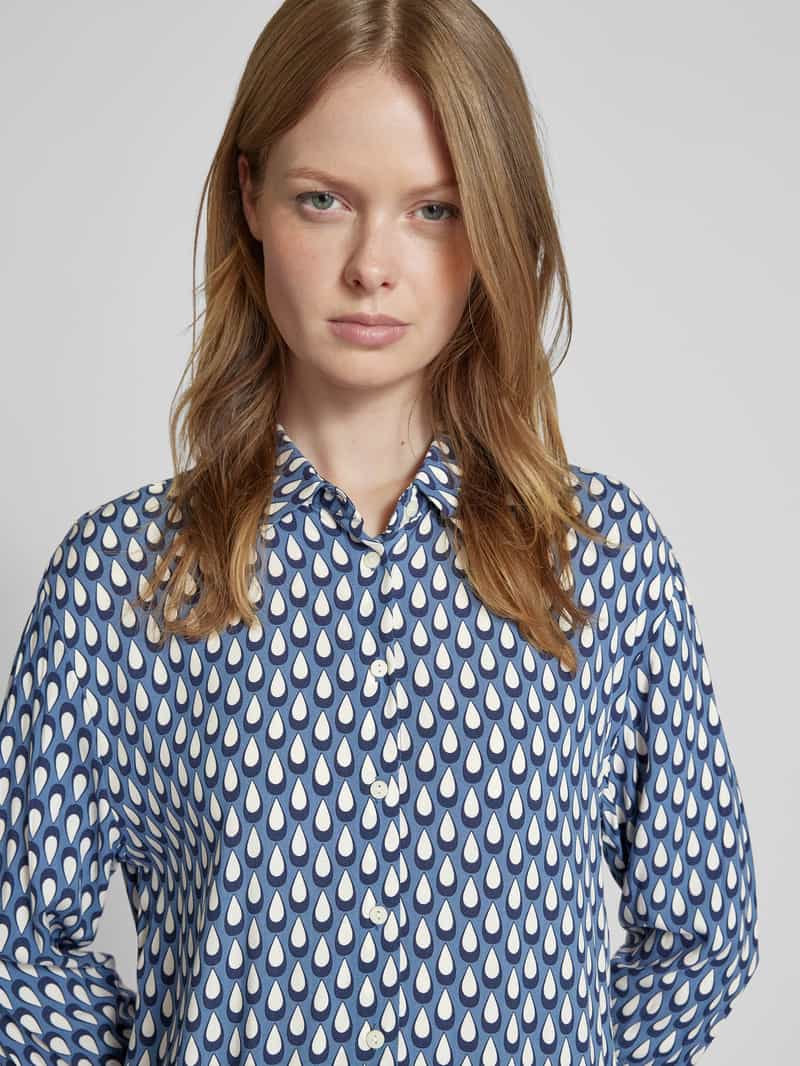 Christian Berg Woman Slim fit overhemdblouse met manchetten