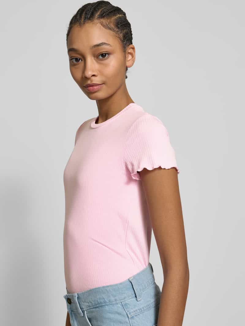 Pieces Slim fit T-shirt met viscose model 'NICCA'