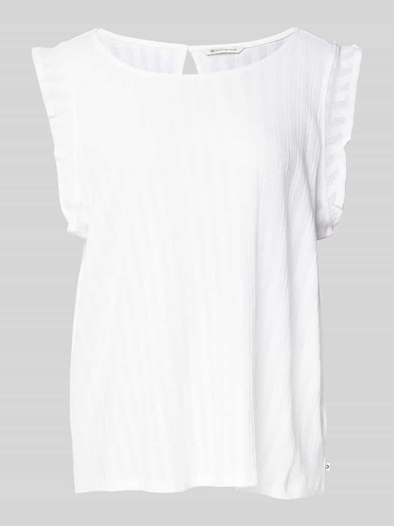 Tom Tailor Denim Loose fit top van puur katoen