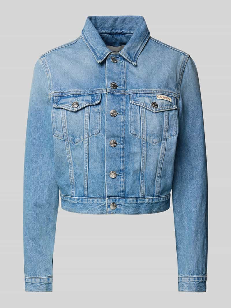 Calvin Klein Jeans Trucker jacket met labelpatch