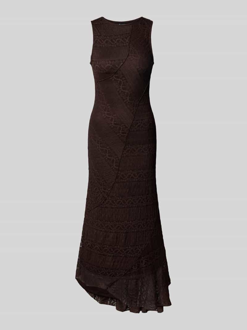 Gina Tricot Maxi-jurk van kant met ronde hals