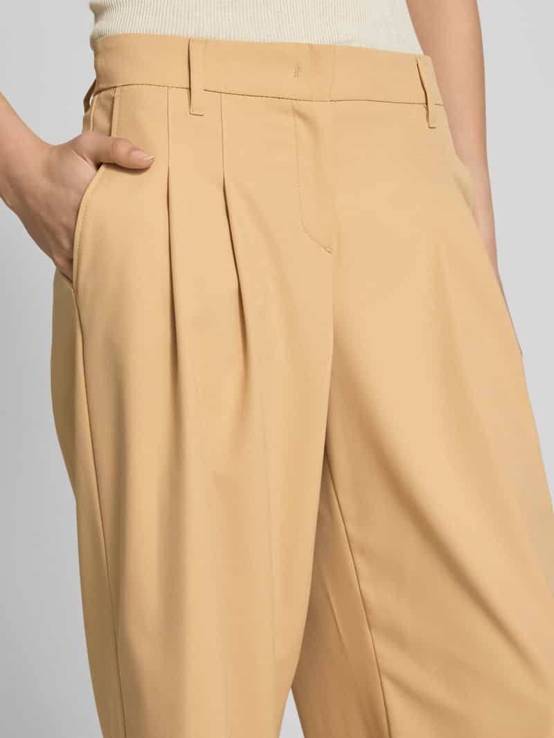 Gardeur Wide leg stoffen broek in verkorte pasvorm model 'Franca'