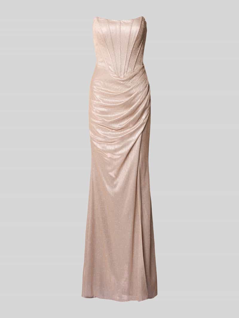 Unique Avondjurk met plooien en vetersluiting aan de achterkant