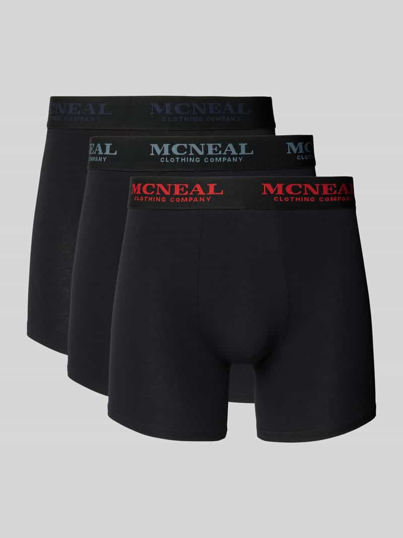 MCNEAL Boxershort met band met label in een set van 3 stuks