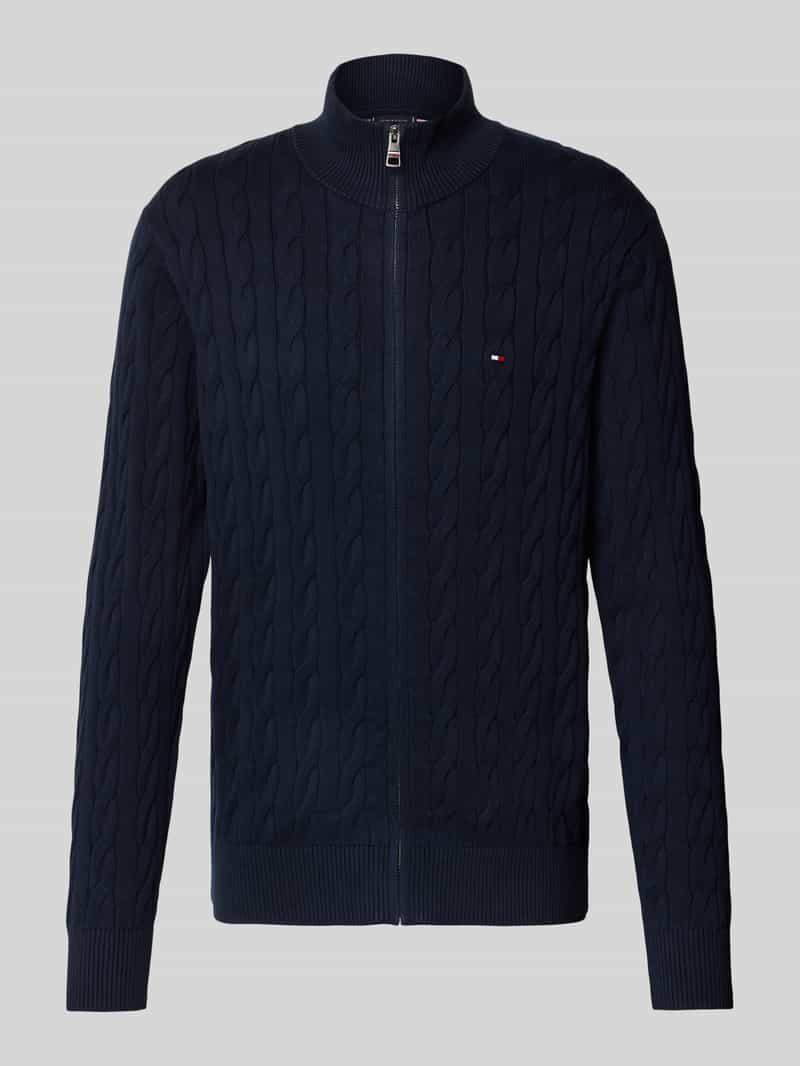 Tommy Hilfiger Regular fit gebreid jack van puur katoen