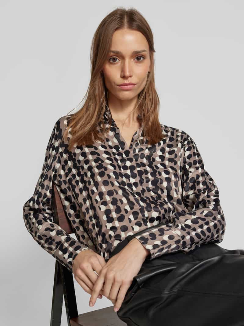 Opus Regular fit blouse met platte kraag model 'Fosmo'