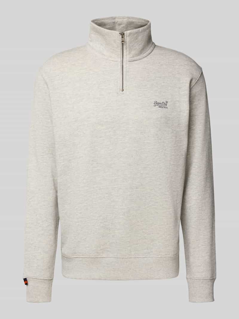 Superdry Sweatshirt met schipperskraag en logostitching