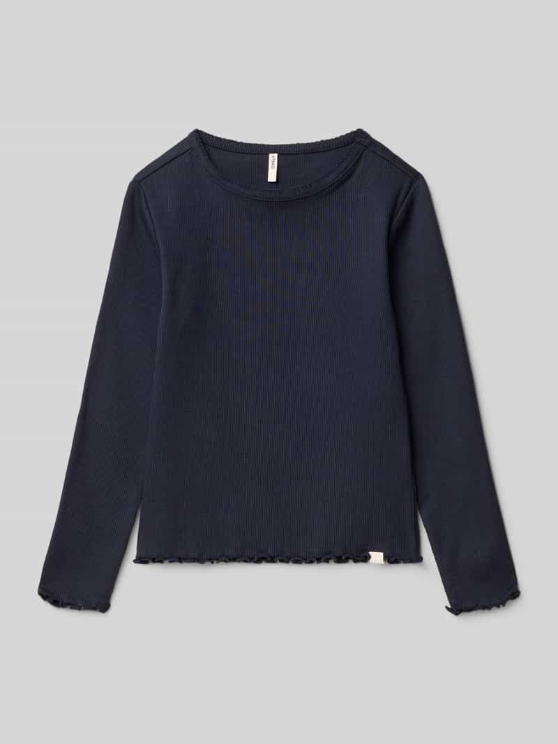 Only Slim fit shirt met lange mouwen van katoenmix model 'TRINNY LIFE'