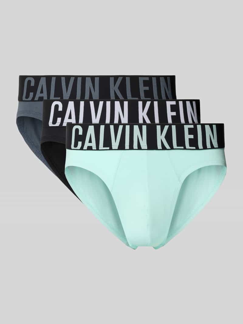 Calvin Klein Underwear Slim fit heupslip met logostitching in een set van 3 stuks
