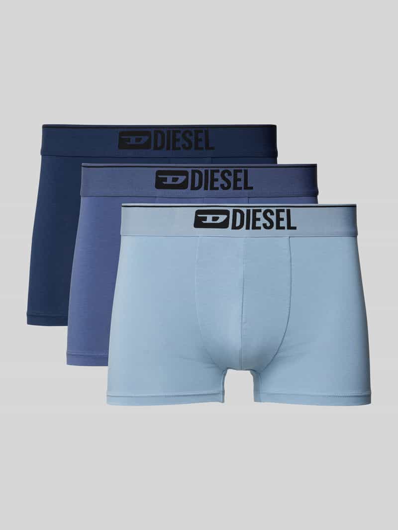 Diesel Boxershort met elastische band met logo in een set van 3 stuks
