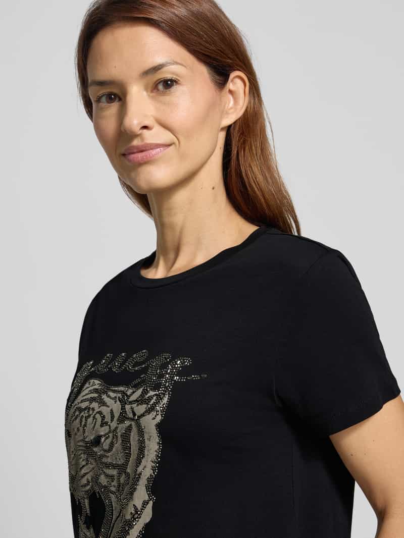 Guess T-shirt met motiefprint model 'TIGER FACE'