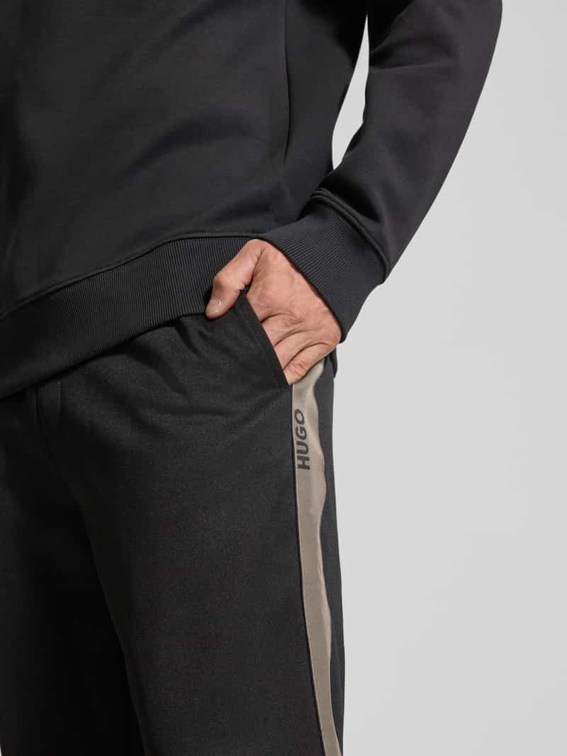 HUGO Relaxed fit sweatpants met ritssluiting bij de pijpboorden model 'DOLOS'
