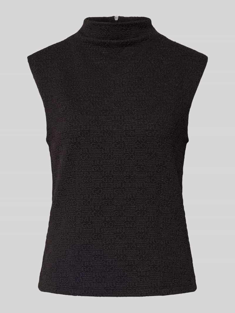 HUGO Shaped fit blousetop met structuurmotief model 'DAIRED'