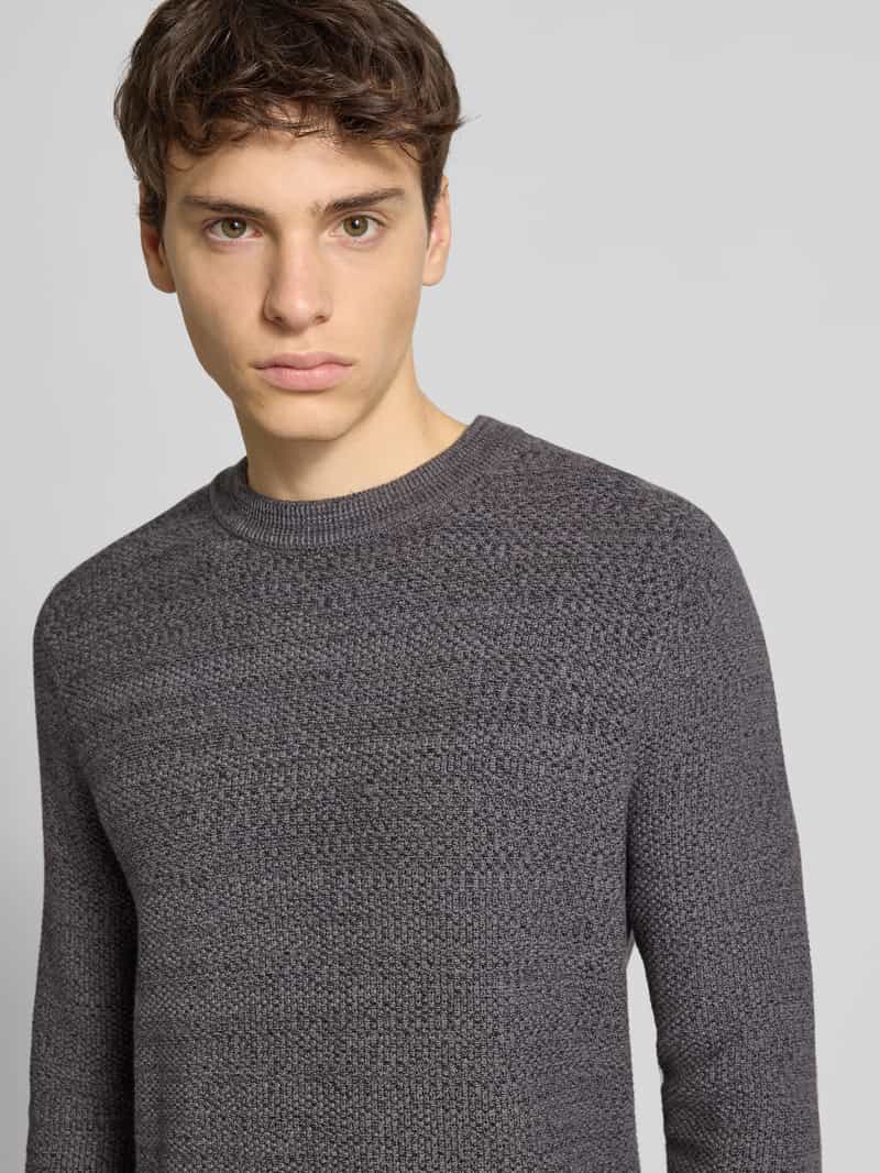 Superdry Gebreide pullover met ribboorden