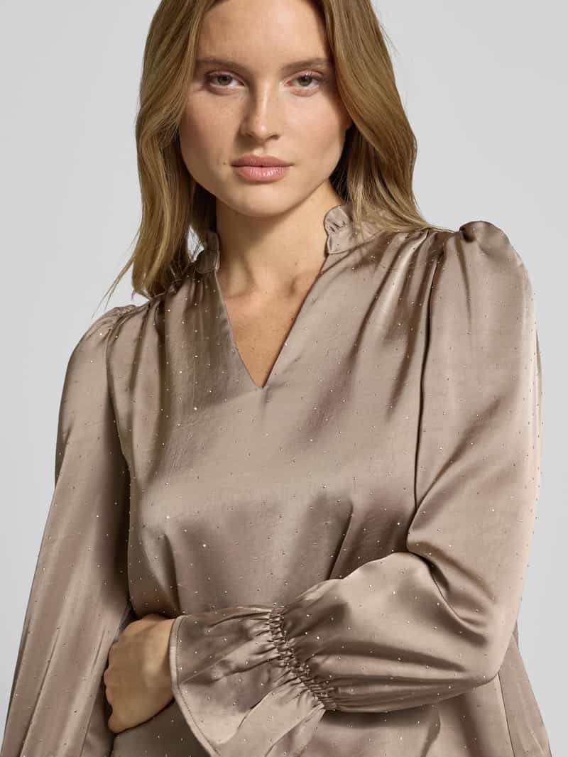 NEO NOIR Relaxed fit blouse met tuniekkraag model 'Amara'