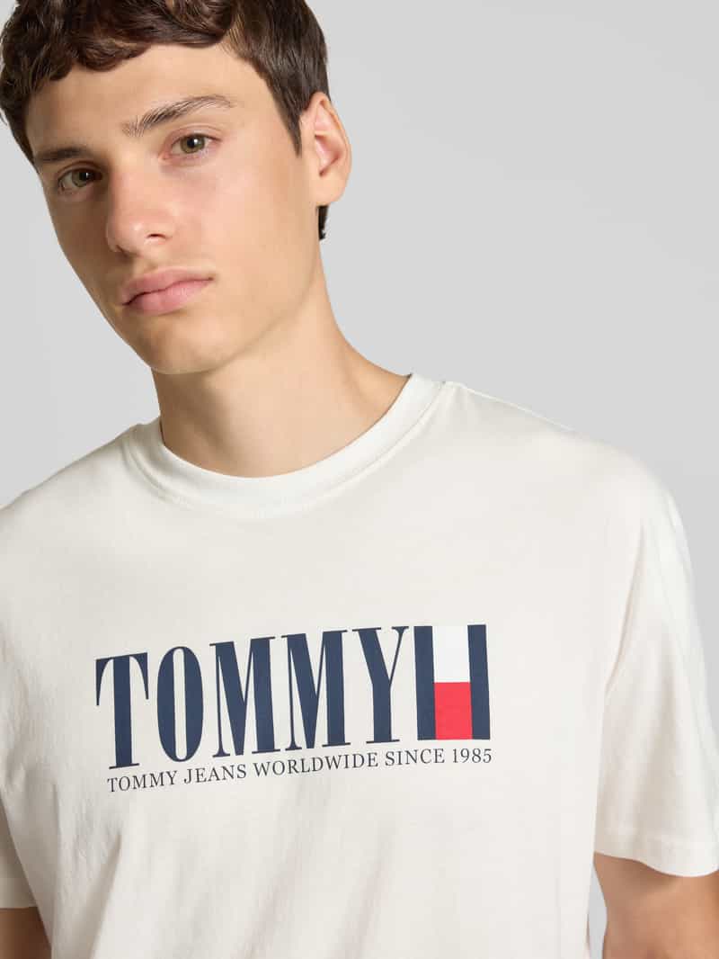 Tommy Jeans Regular fit T-shirt van puur katoen