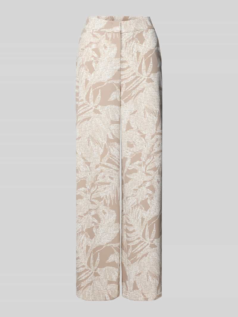 comma Straight leg stoffen broek met steekzakken