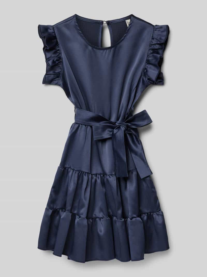 Blue Effect Jurk met strikceintuur