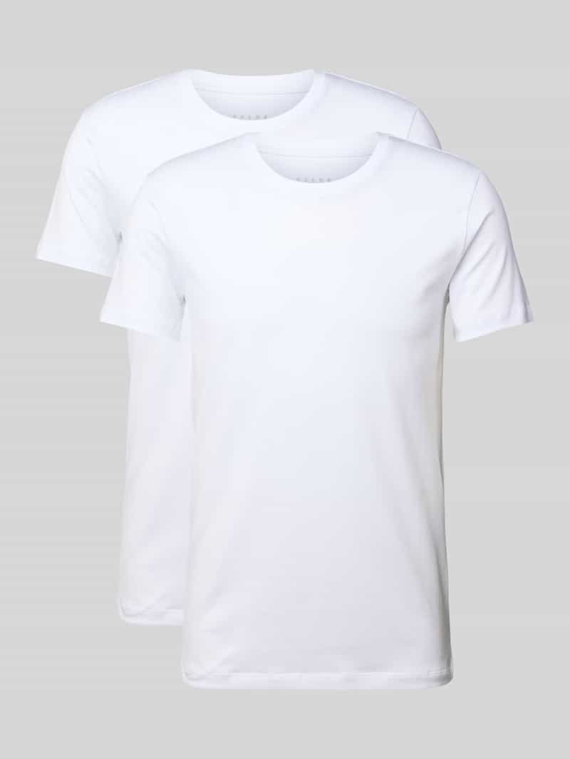 Falke Slim fit T-shirt met ronde hals model 'Daily Comfort'