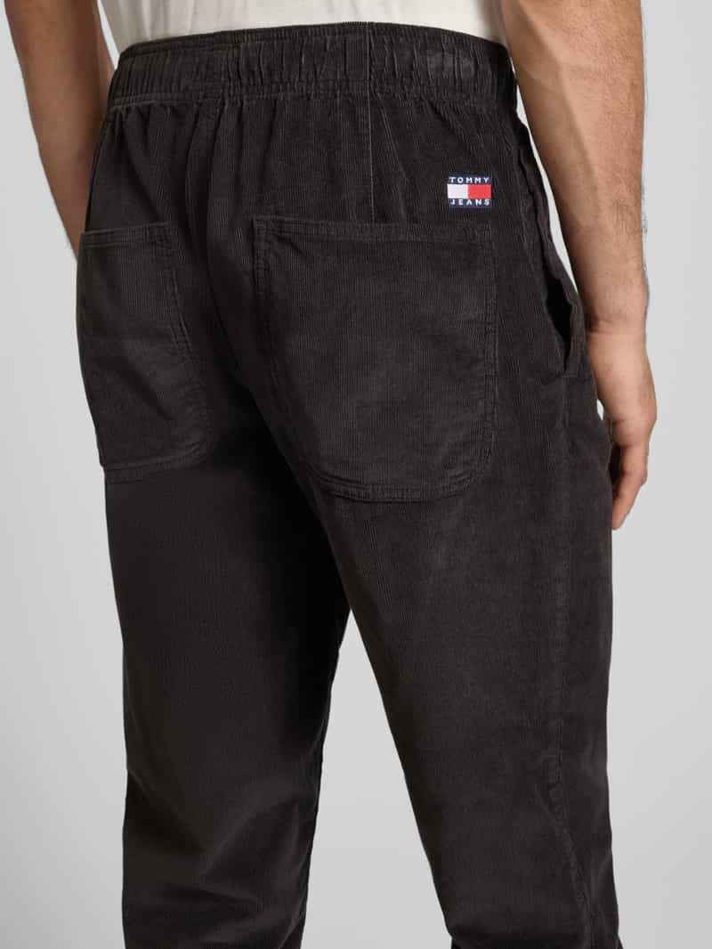 Tommy Jeans Tapered corduroy broek van zuiver katoen model 'ISAAC'