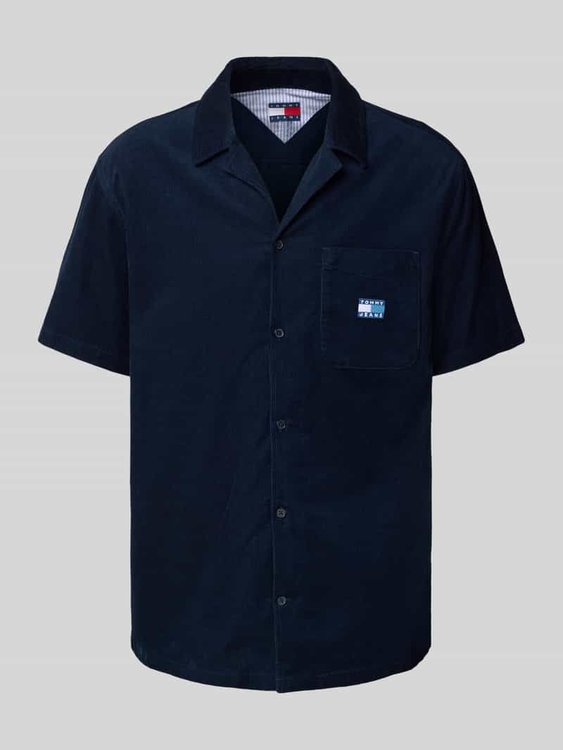 Tommy Jeans Regular fit corduroy overhemd van puur katoen