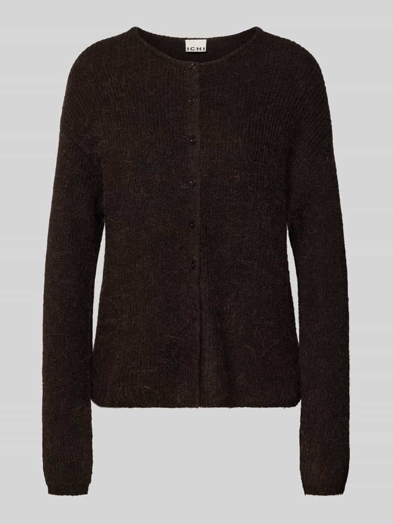 Ichi Gebreid jack met ronde hals model 'KAMARA'