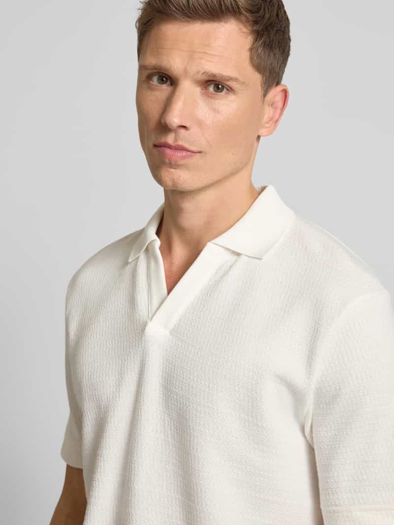 Marc O'Polo Regular fit poloshirt van een mix van katoen en elastaan