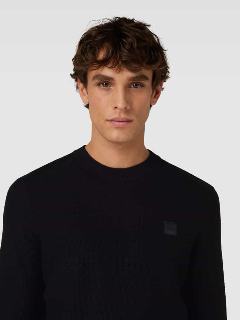 Boss Orange Gebreide pullover in effen design model 'Anion'