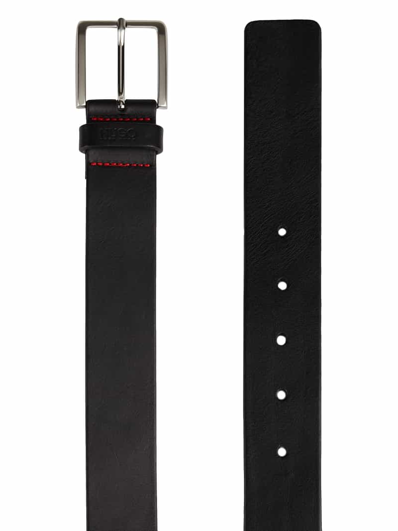 HUGO Leren ceintuur met doornsluiting