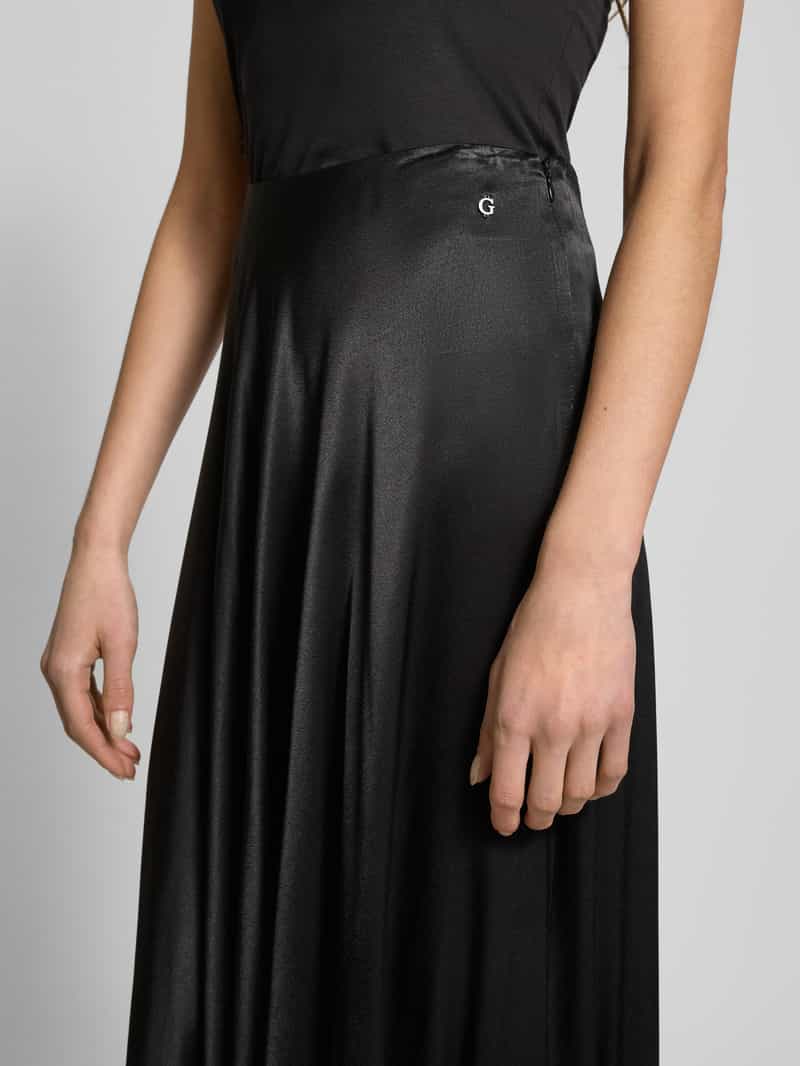 Guess Knielange rok met labelapplicatie model 'VENUSTA'