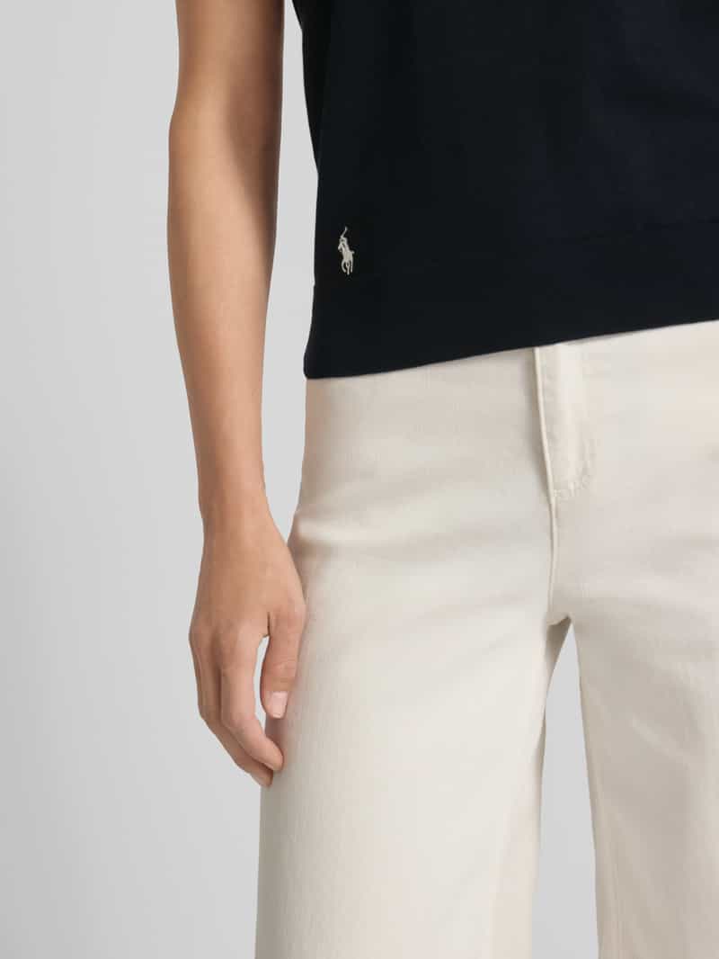 Polo Ralph Lauren Spencer met logostitching en ronde hals
