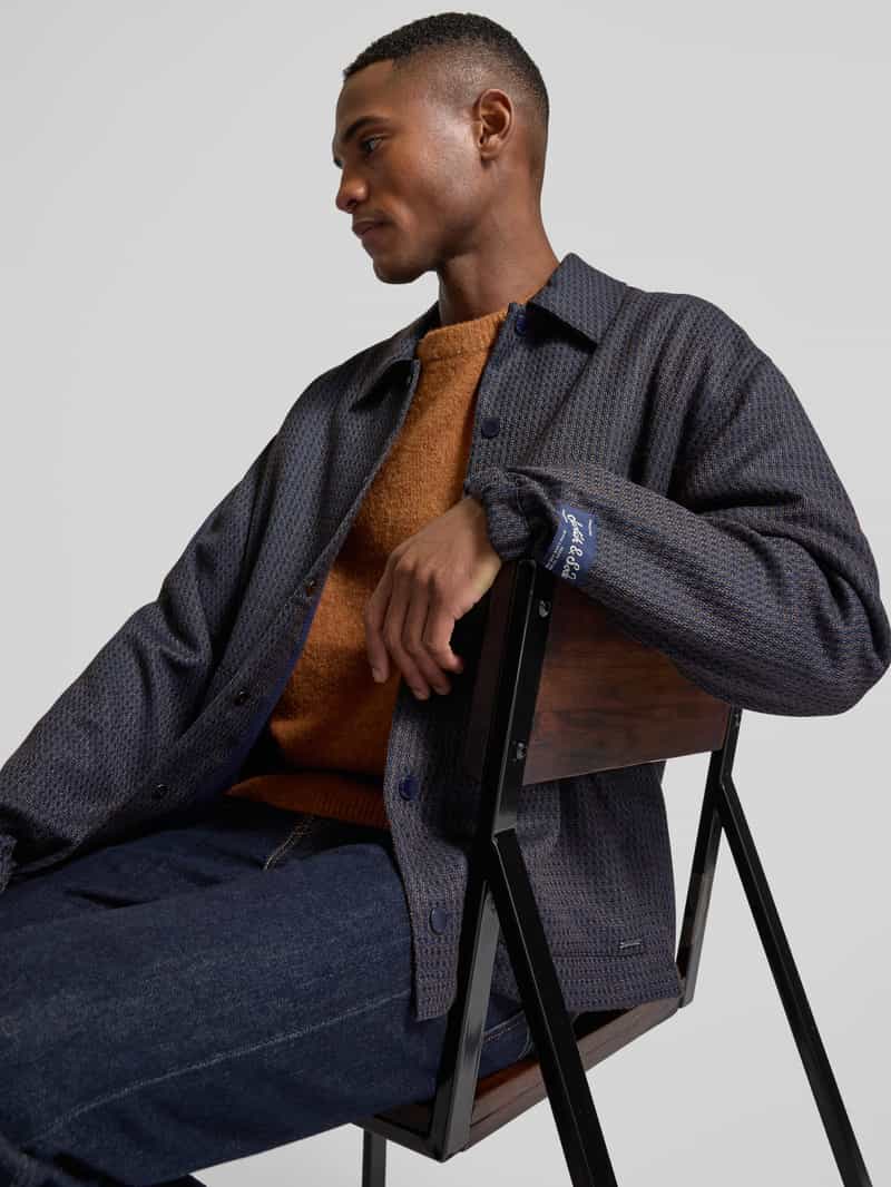 Scotch & Soda Regular fit overhemdjack met opgestikte steekzakken