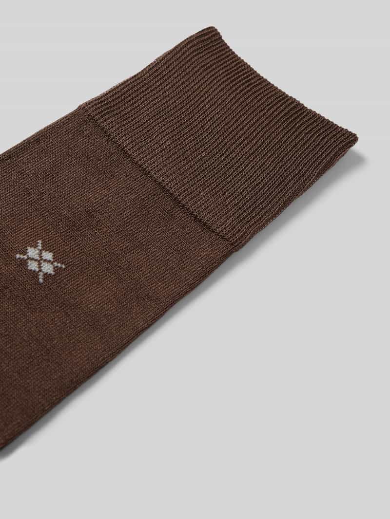 Burlington Sokken met labelprint model 'Dublin'