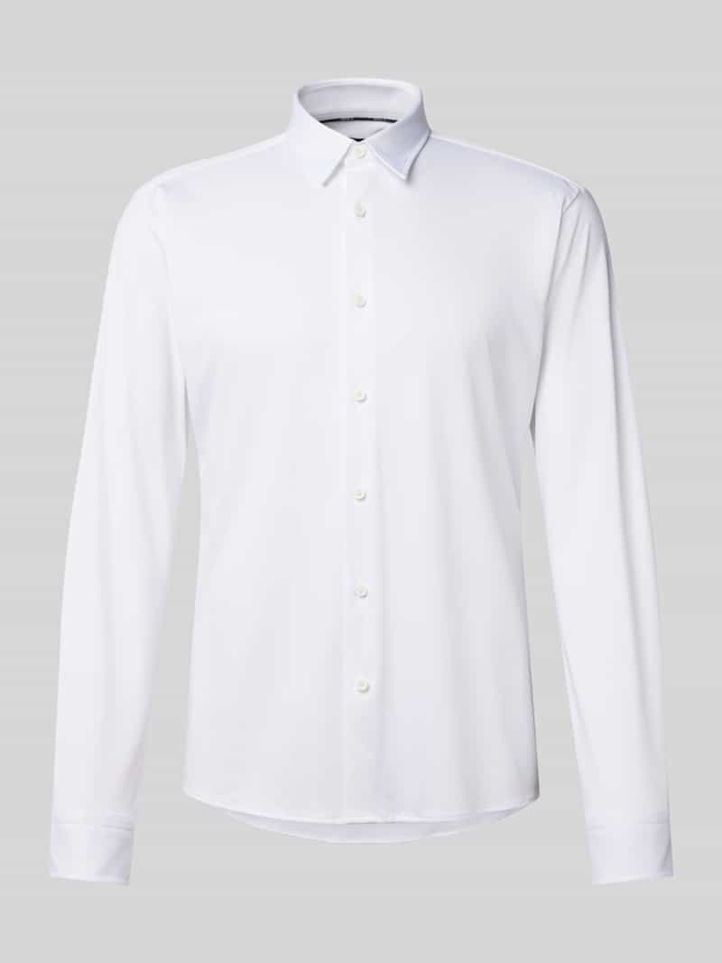 Boss Slim fit zakelijk overhemd met kentkraag model 'Roan'