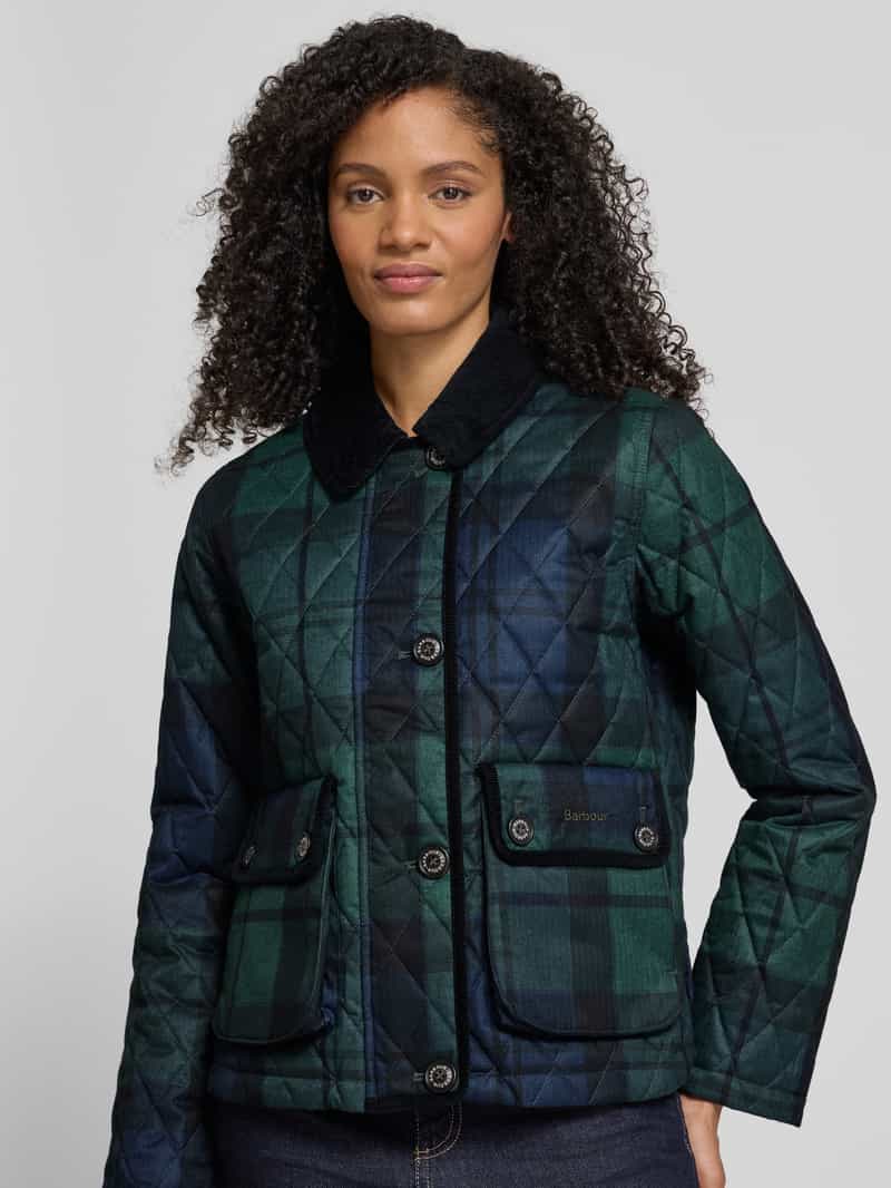 Barbour Regular fit gewatteerd jack met corduroy kraag model 'LOUDON QUILT'