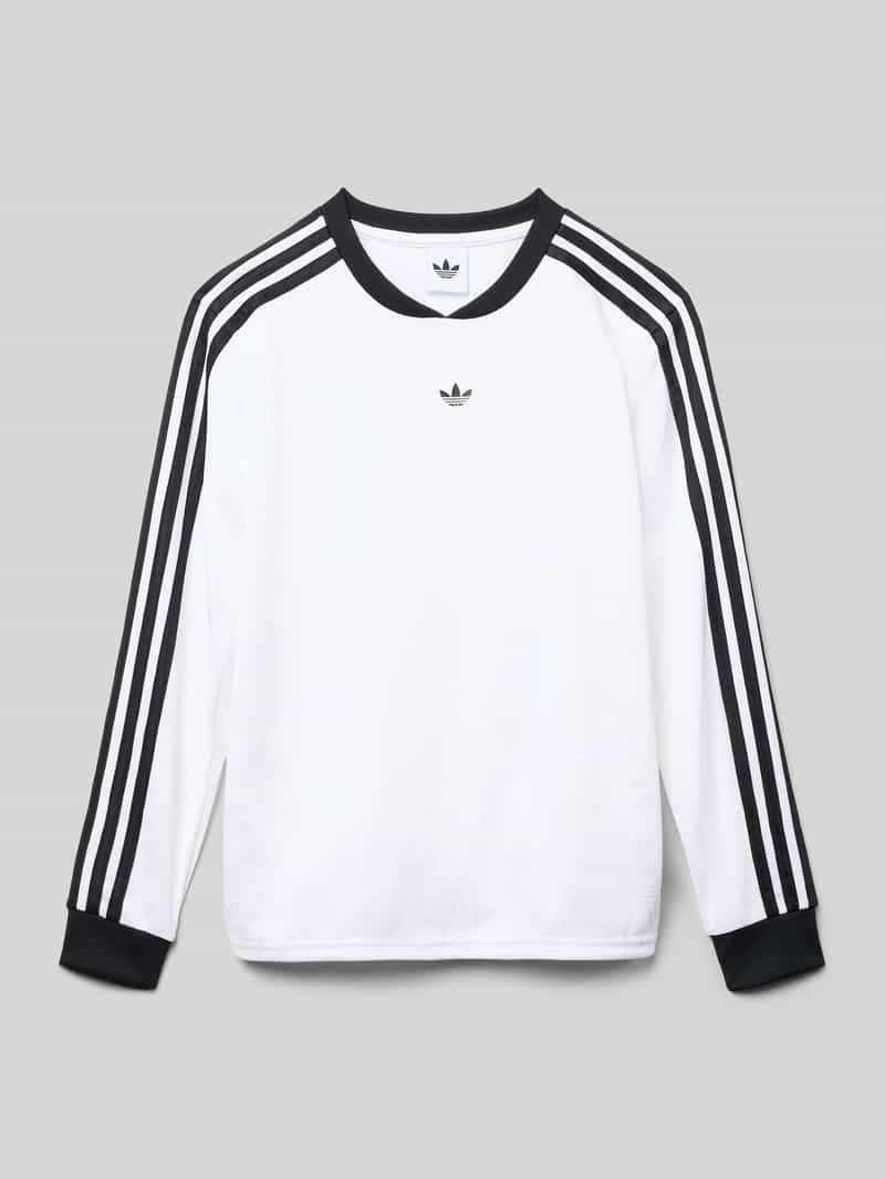 adidas Originals Shirt met lange mouwen en ribboorden