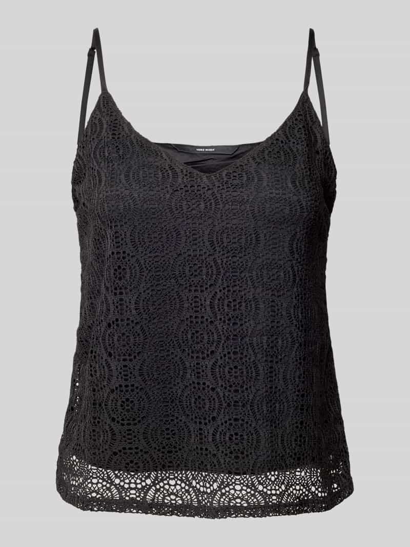 Vero Moda Comfort fit top met bandjes met kant model 'MAYA'