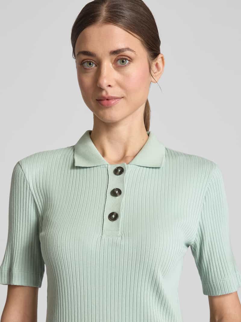 Marc O'Polo Slim fit poloshirt van een mix van katoen en modal