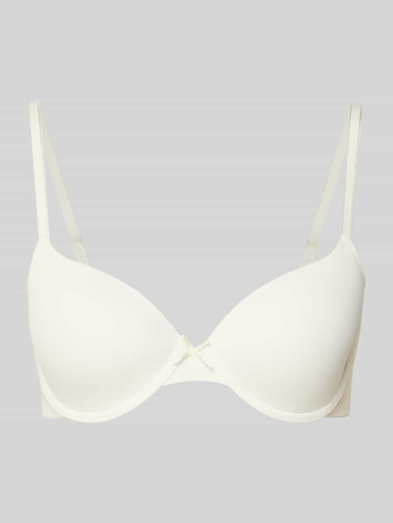 Grote maten beugelbeha met spaghettibandjes model 'PERFECT BASICS'