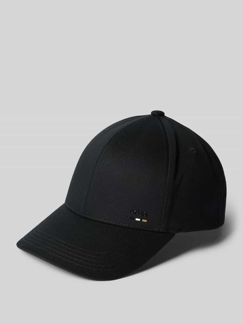 Boss Baseballpet met labeldetail