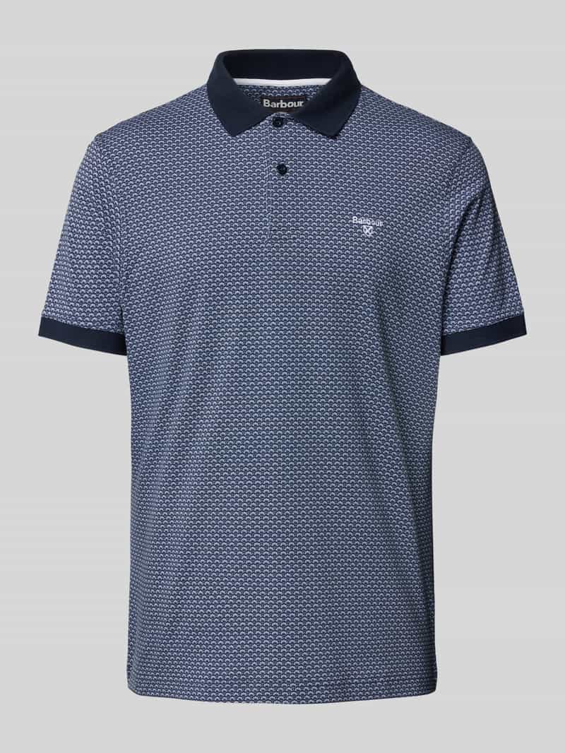 Barbour Regular fit poloshirt met labelstitching model 'Shell'