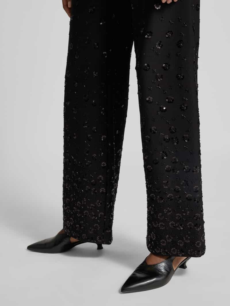 SEDUCTIVE Wide leg broek van viscosemix model 'KIMBERLEY'